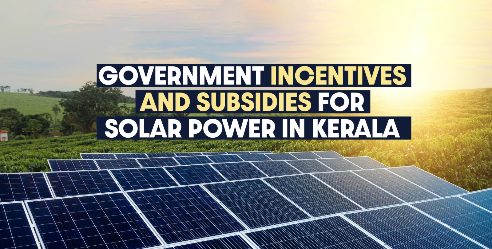 Government Incentives and Subsidies for Solar Power in Kerala