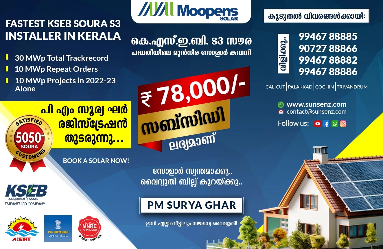 MNRE PM Surya Ghar Subsidy MNRE Solar Subsidy Price Details Solar Power Plant Price List JAN 2024